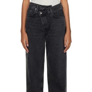 Agolde black criss cross jeans. Never been worn with original tags